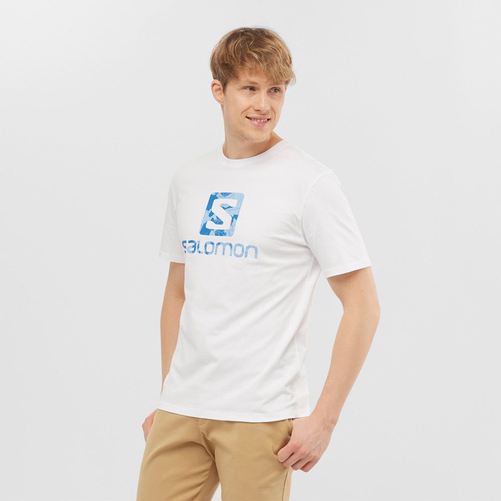 Salomon Israel OUTLIFE LOGO - Mens T shirts - White (GSBT-03951)